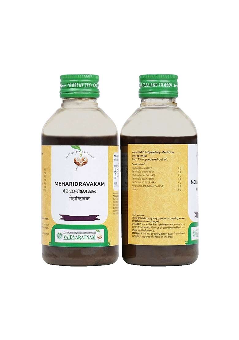 Vyoshamritham Meharidravakam Kashayam 200 Ml - Indya