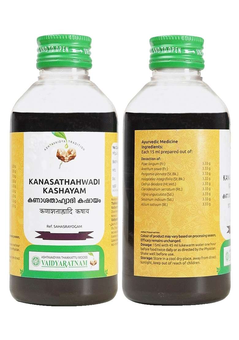 Vyoshamritham Kanasathahwadi Kashayam 200 Ml - Indya