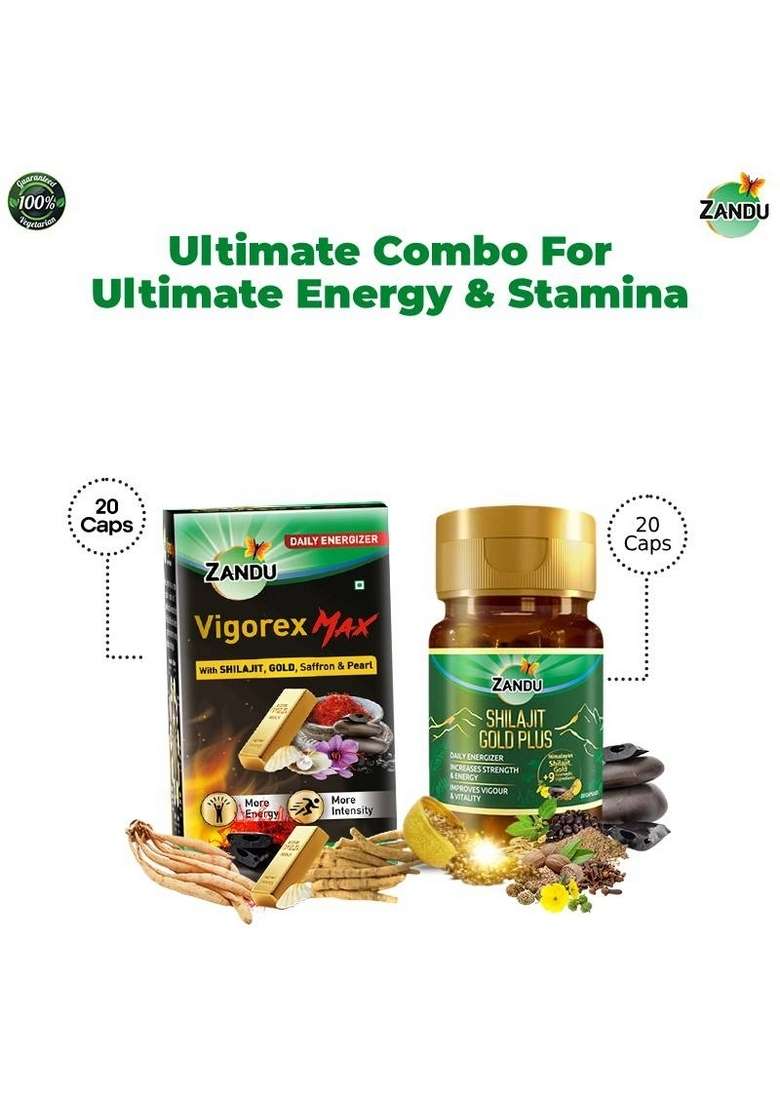 Zandu Emami Ultimate Combo for Ultimate Energy & Stamina - Indya
