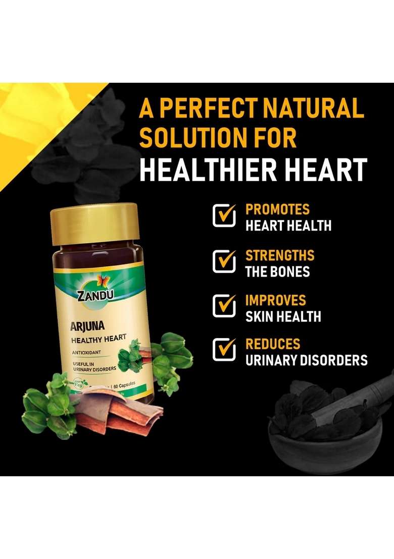 Emami Zandu Arjuna Capsules (Pack of 2) - Indya