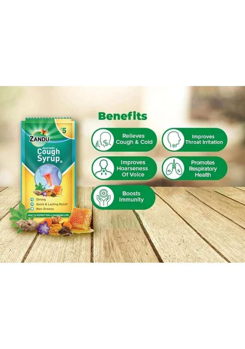 Emami Zandu Ayurvedic Cough Syrup (Pack of 3) - Indya
