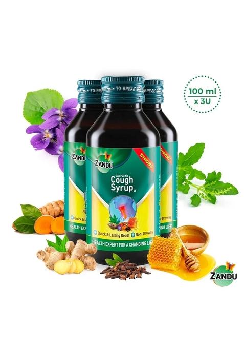 Emami Zandu Ayurvedic Cough Syrup (Pack of 3)