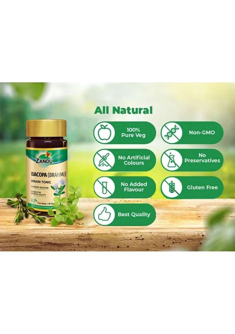 Emami Zandu Brahmi (Bacopa) (Pack of 2) - Indya