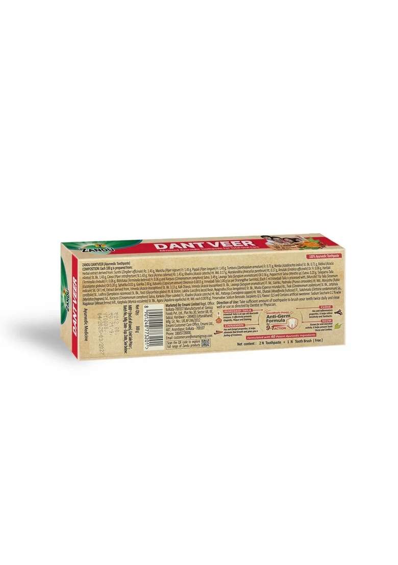 Emami Zandu Dantveer Ayurvedic Oral Care - Indya