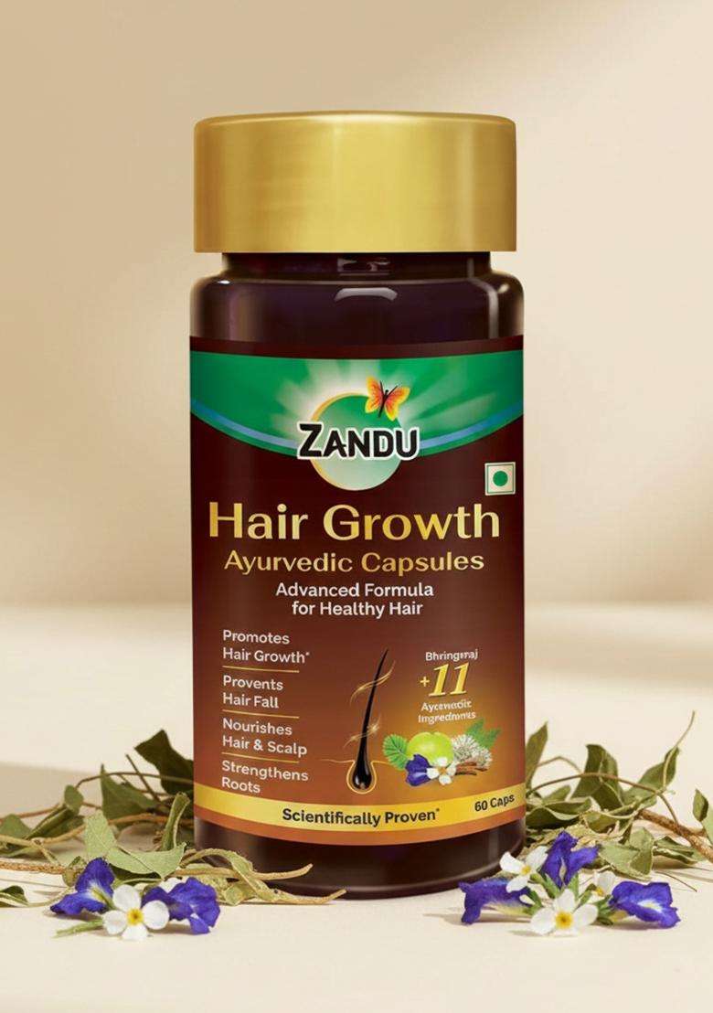 Emami Zandu Hair Growth Ayurvedic Capsule - Indya