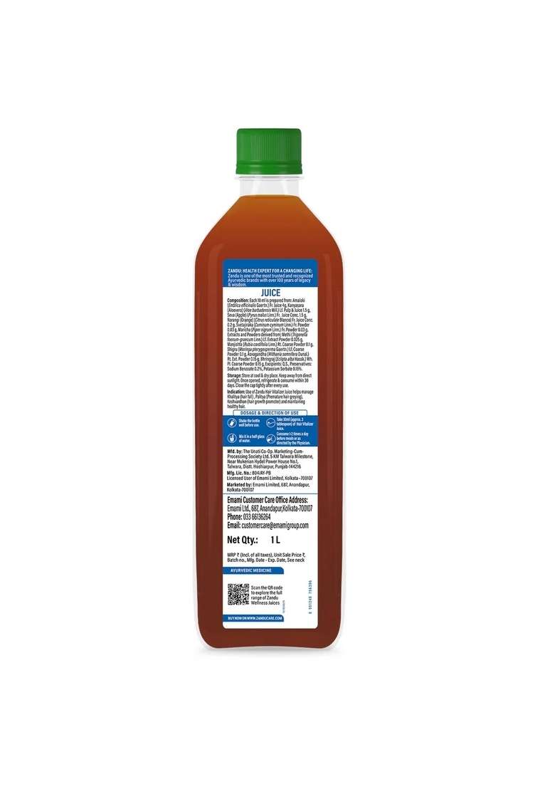 Emami Zandu Hair Vitalizer Juice (1L) - Indya