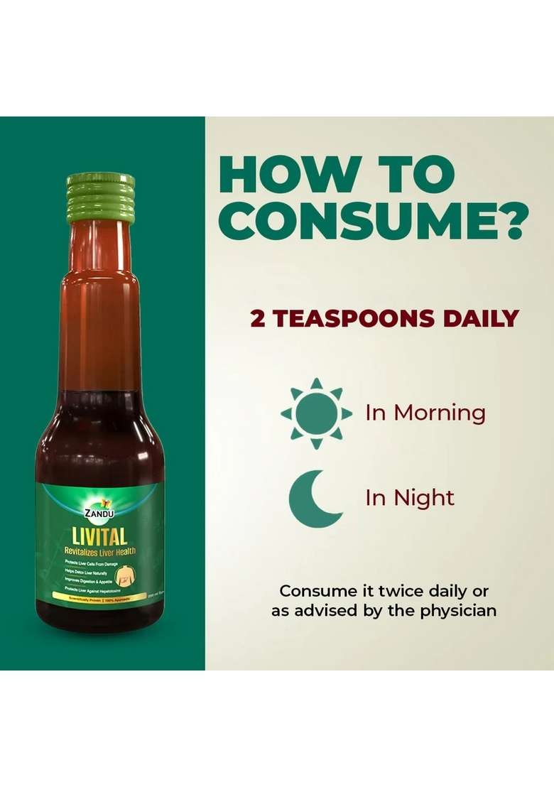Emami Zandu Livital Syrup (200ml) - Indya