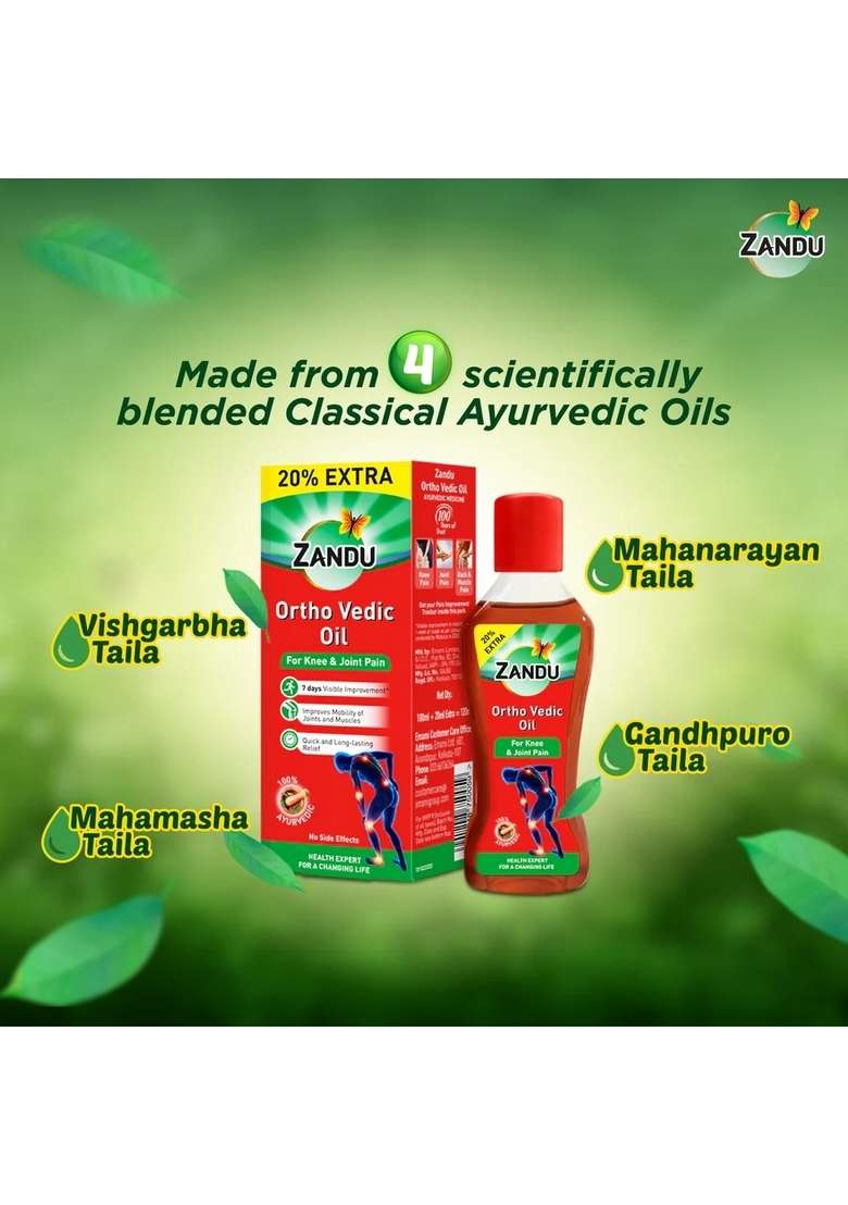 Emami Zandu Ortho Vedic Oil (100ml) - Indya