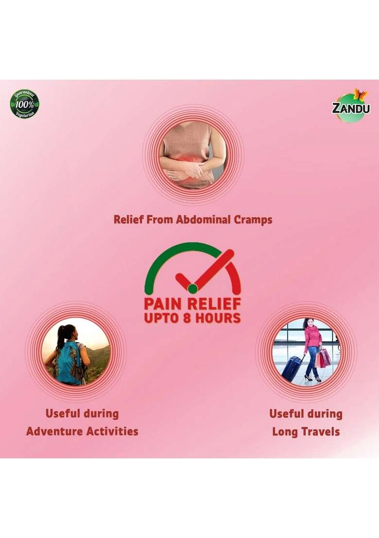Emami Zandu Pain Relief Patch for Cramps - Indya