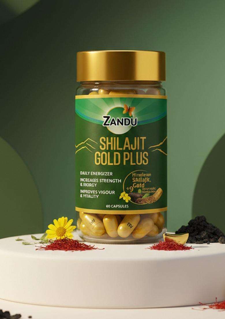 Emami Zandu Shilajit Gold Plus (60 Caps) - Indya