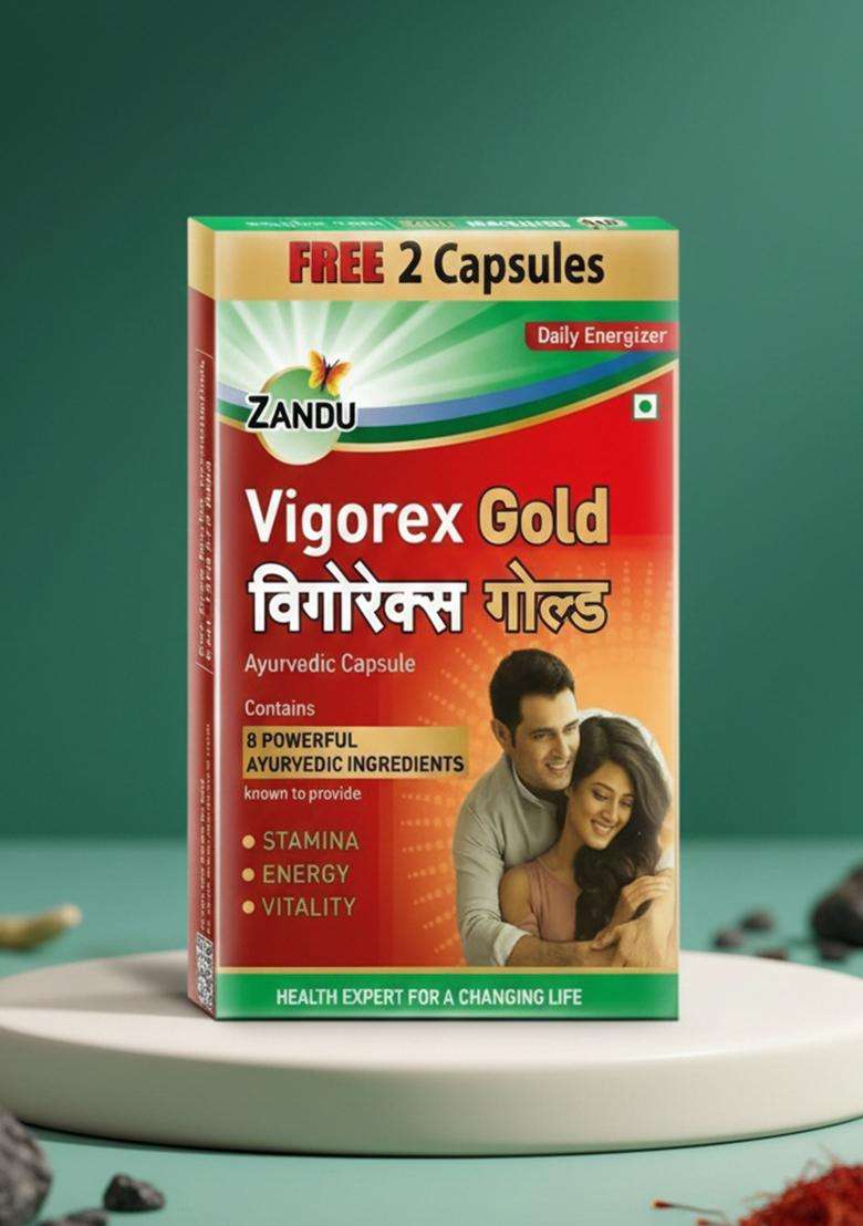 Emami Zandu Vigorex Gold (10+2 Caps Free) - Indya