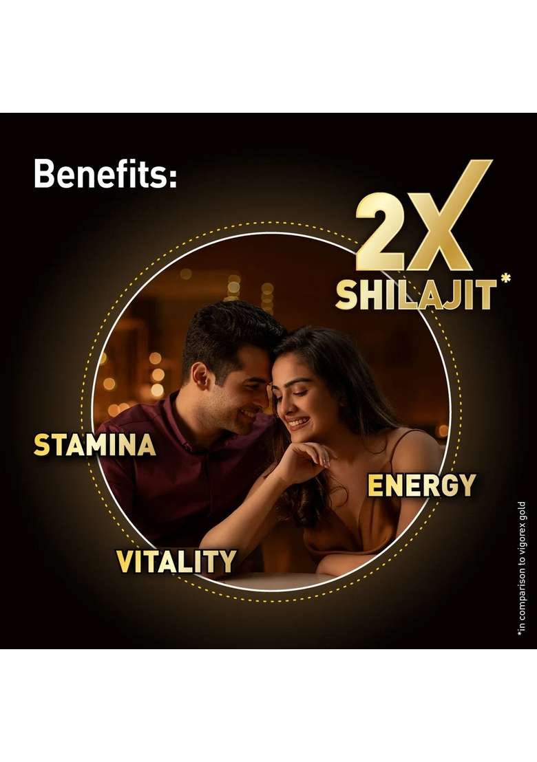 Emami Zandu Vigorex Shilajit Gold (10+2 Caps Free) - Indya