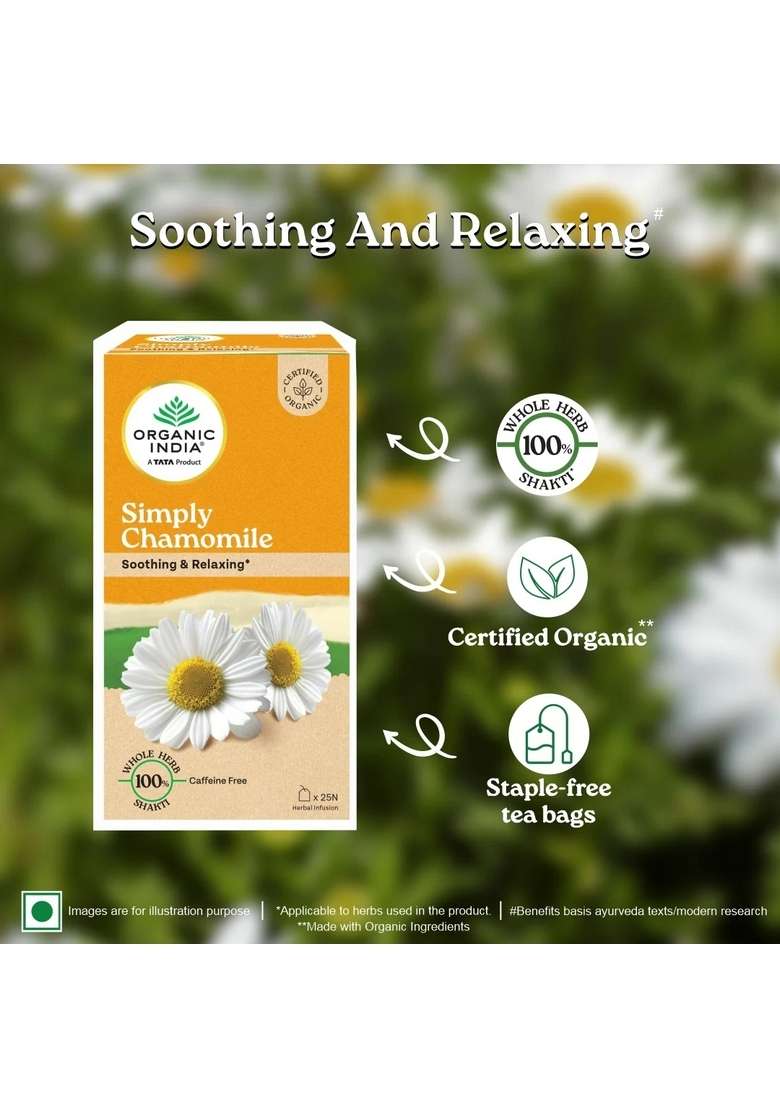 ORGANIC INDIA Simply Chamomile Tea - Indya
