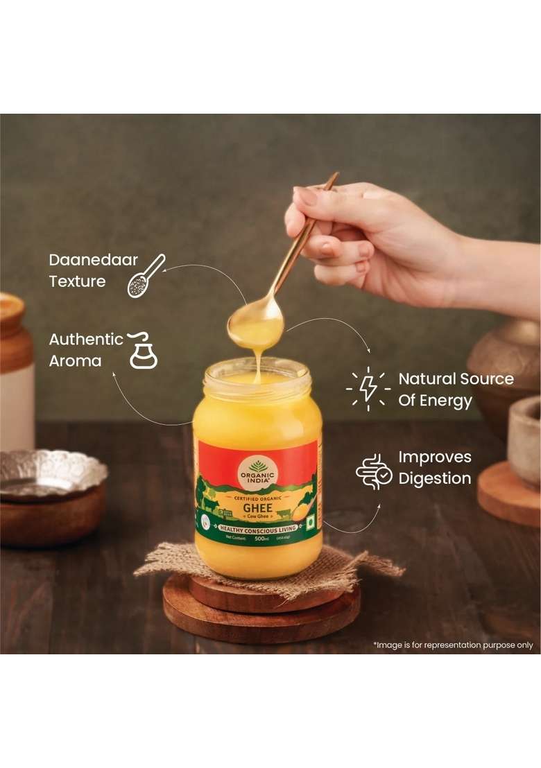 ORGANIC INDIA Organic Cow Ghee - Indya