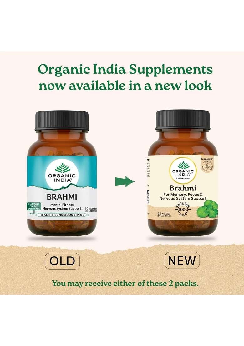 ORGANIC INDIA Brahmi for mental fitness... - Indya