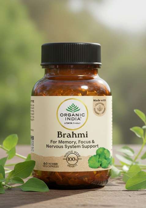 ORGANIC INDIA Brahmi for mental fitness...