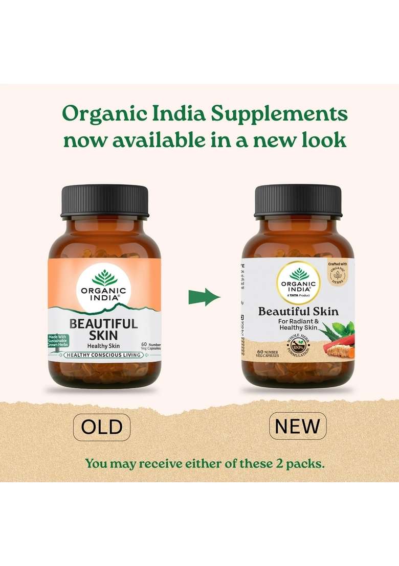 ORGANIC INDIA Beautiful Skin Capsules - Indya