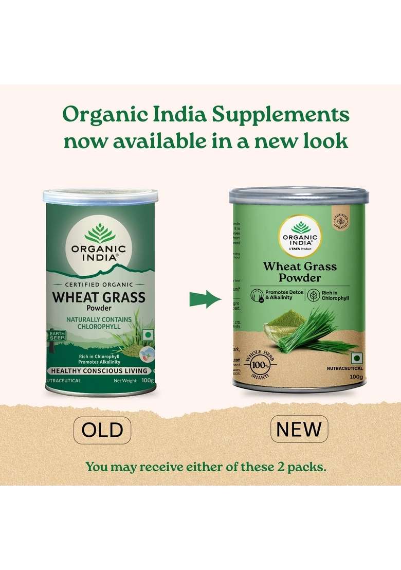 ORGANIC INDIA Organic Wheatgrass Powder - Indya