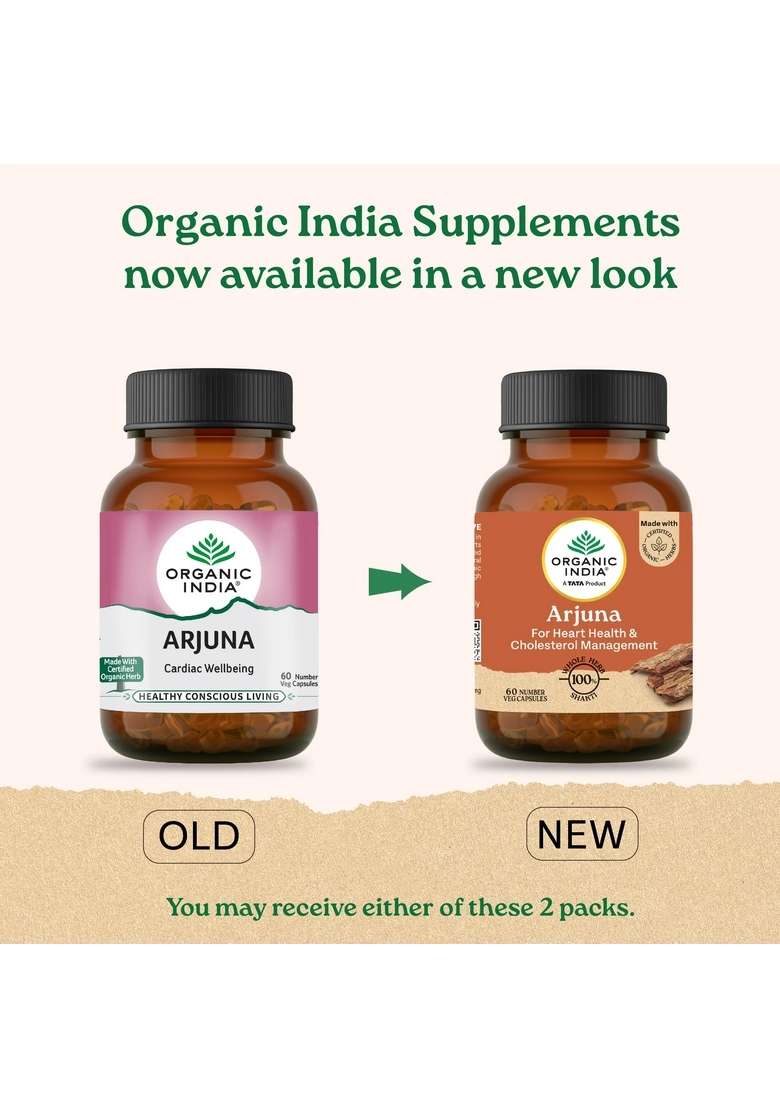 ORGANIC INDIA Arjuna Capsules - Indya