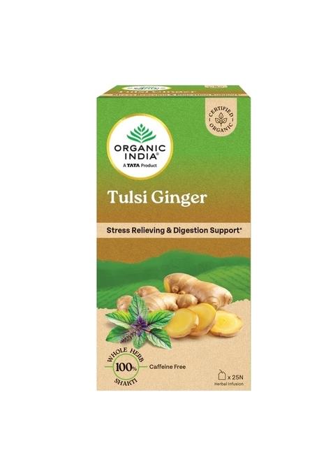 ORGANIC INDIA Tulsi Ginger Green Tea