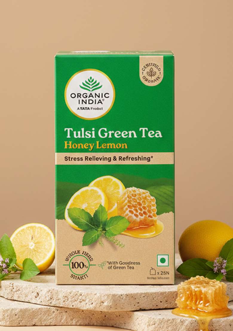 ORGANIC INDIA Tulsi Green Tea Honey Lemon - Indya