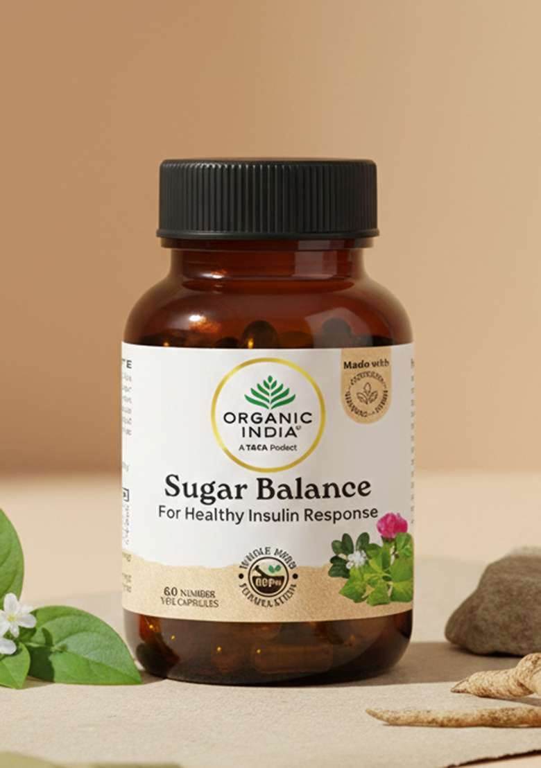ORGANIC INDIA Sugar Balance Capsules Veg - Indya