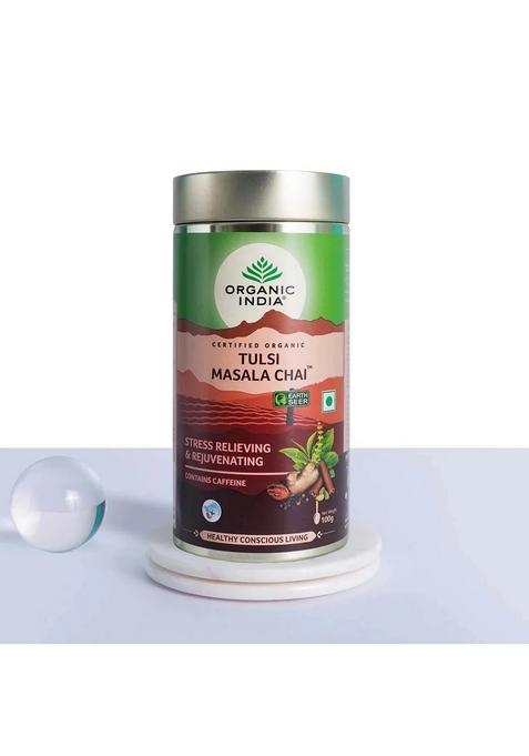 ORGANIC INDIA Tulsi Masala Chai 100g Tin