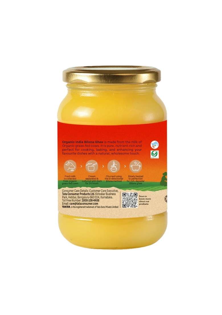 ORGANIC INDIA Bilona Cow Ghee 500 ml - Indya