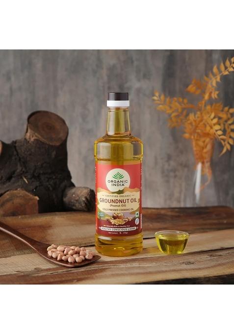 ORGANIC INDIA Groundnut Oil 1 Litre