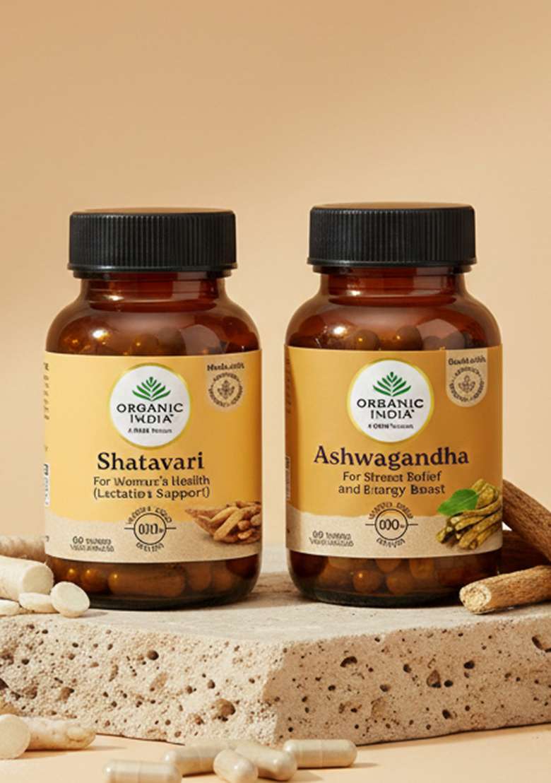 ORGANIC INDIA Shatavari + Ashwagandha Combo - Indya