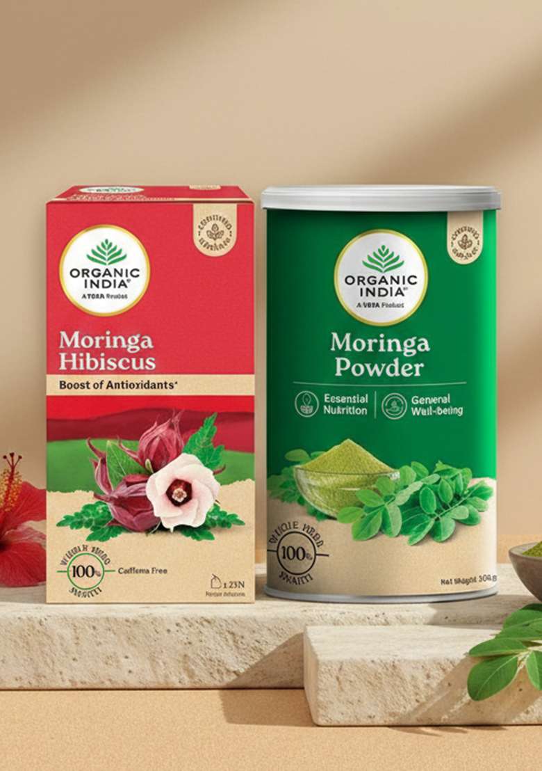ORGANIC INDIA Moringa combo (Powder + Mor... - Indya