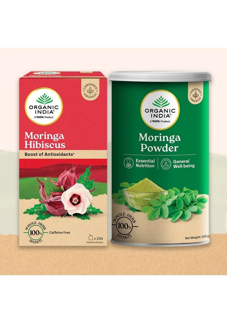 ORGANIC INDIA Moringa combo (Powder + Mor... - Indya