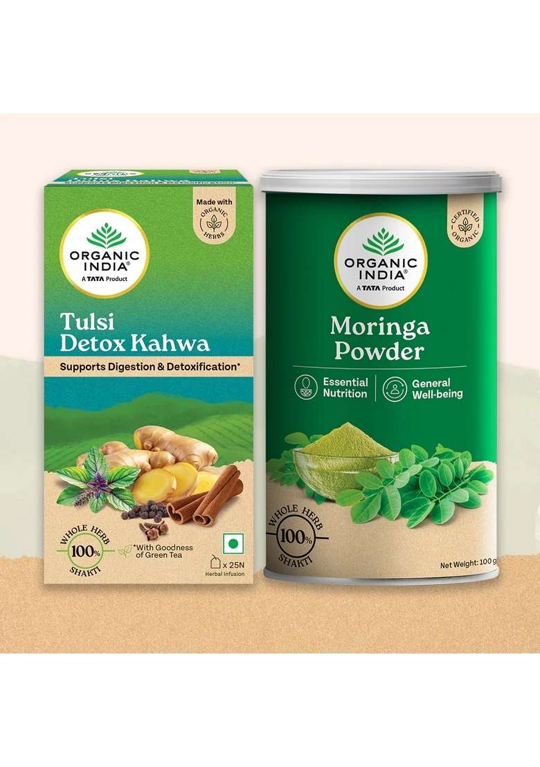 ORGANIC INDIA Combo Tulsi Original Tea + ... - Indya