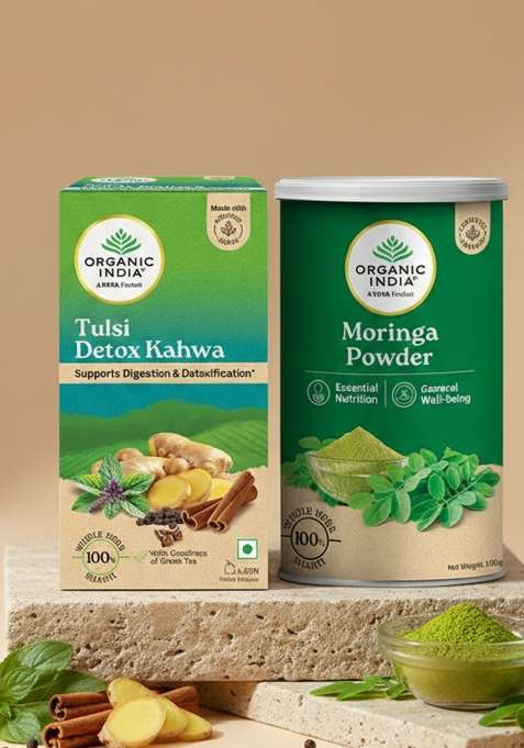 ORGANIC INDIA Combo Tulsi Original Tea + ...