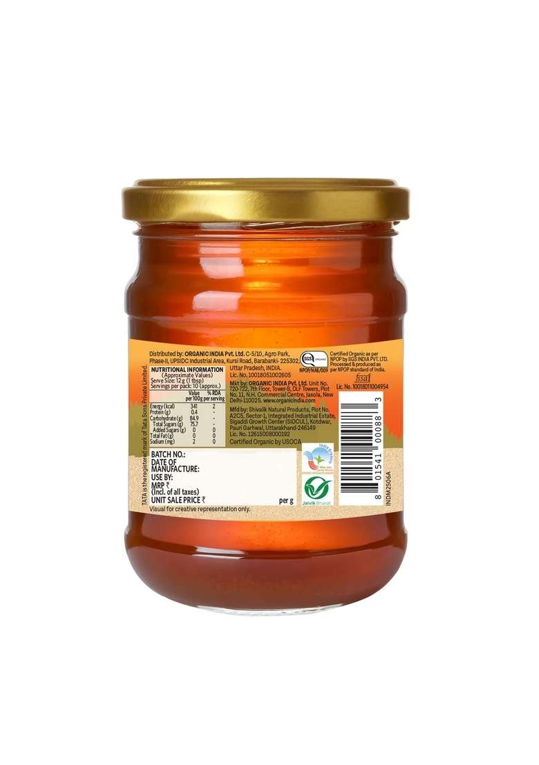 ORGANIC INDIA Saffron Honey 125g Jar - Indya