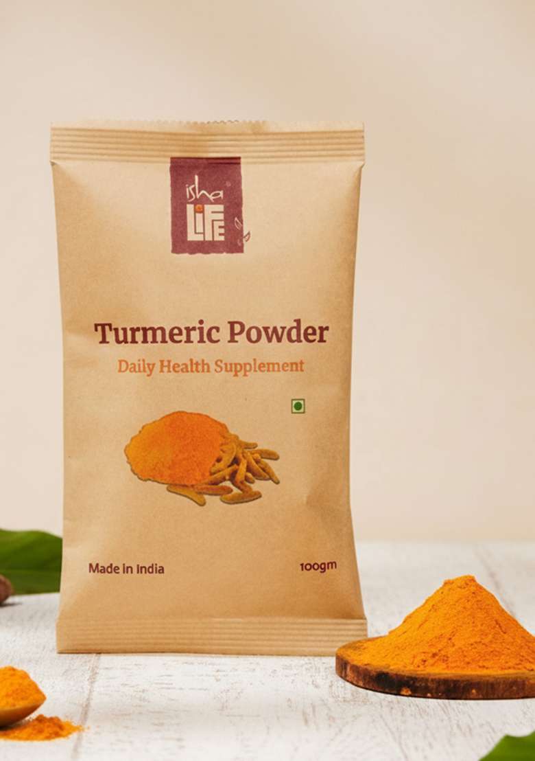 ISHALIFE Organic Turmeric (Haldi) Powder 100% Natural. Adds vibrance and glow (100 gm) - Indya