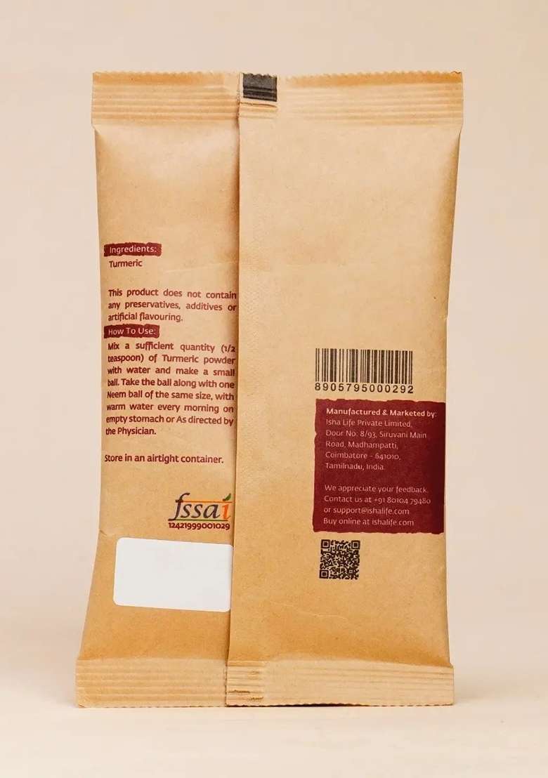 ISHALIFE Organic Turmeric (Haldi) Powder 100% Natural. Adds vibrance and glow (100 gm) - Indya