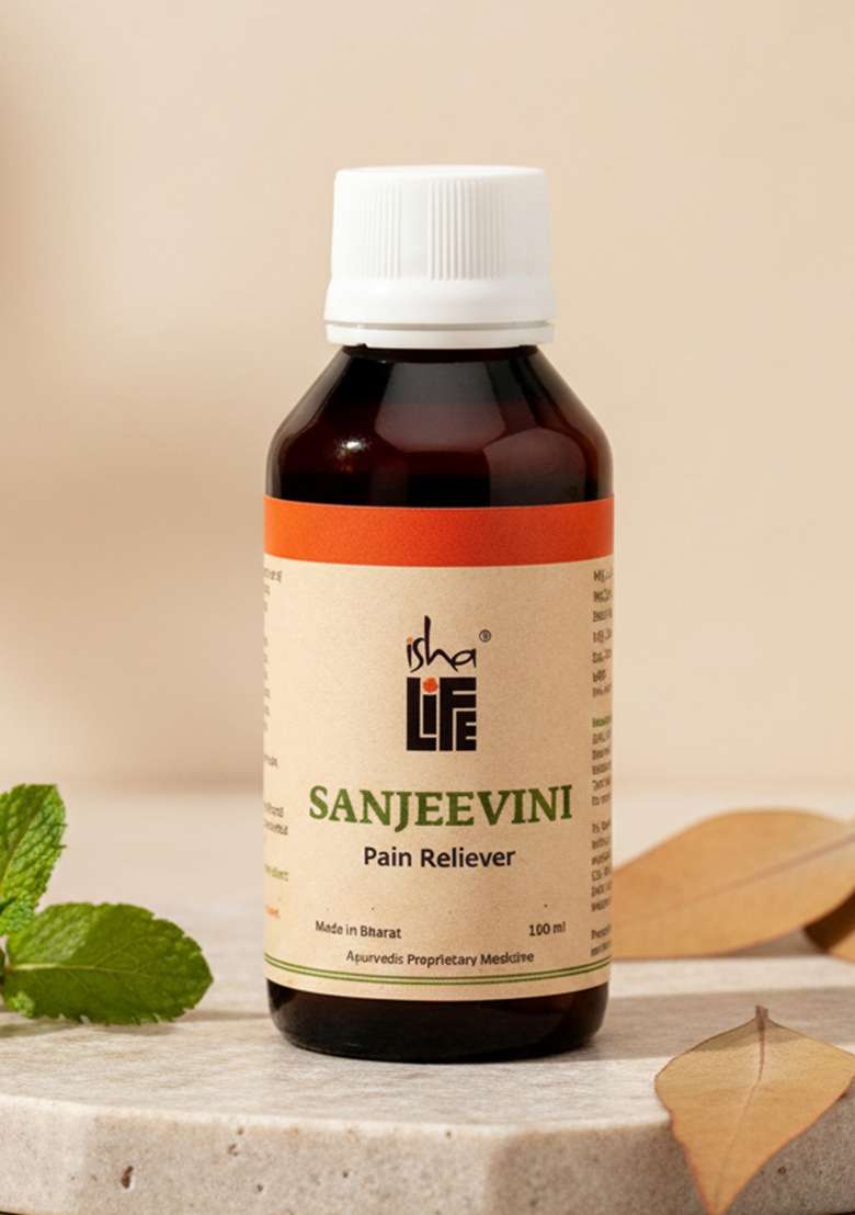 ISHALIFE Sanjeevini pain reliever oil. 100% Natural. Highly potent ancient formulation. No mineral oil or preservatives - (100ml) - Indya