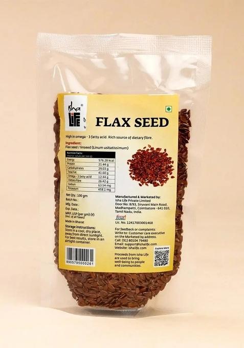 ISHALIFE Flax Seed - 100 gms