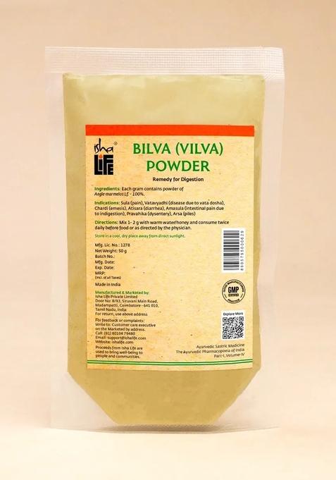 ISHALIFE Bilva/Bael powder for Digestion (Vilvam Powder)