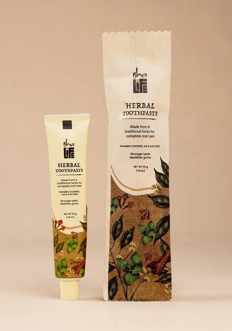 ISHALIFE Herbal Toothpaste (Paraben, Fluoride, SLS, & SLES Free), 50 gm