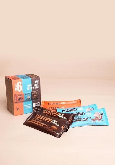 ISHALIFE Raw Wholesome Energy Bars (Pack of 6)