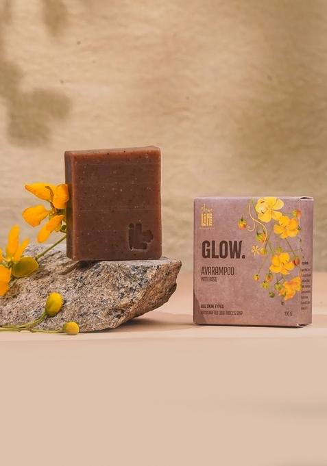 ISHALIFE GLOW. Avarampoo with Basil handcrafted soap