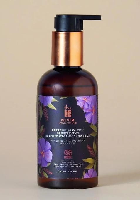 ISHALIFE Refreshing & Skin Brightening Shower Gel With Saffron & Sandal Extract (All Skin Types) - 200ml