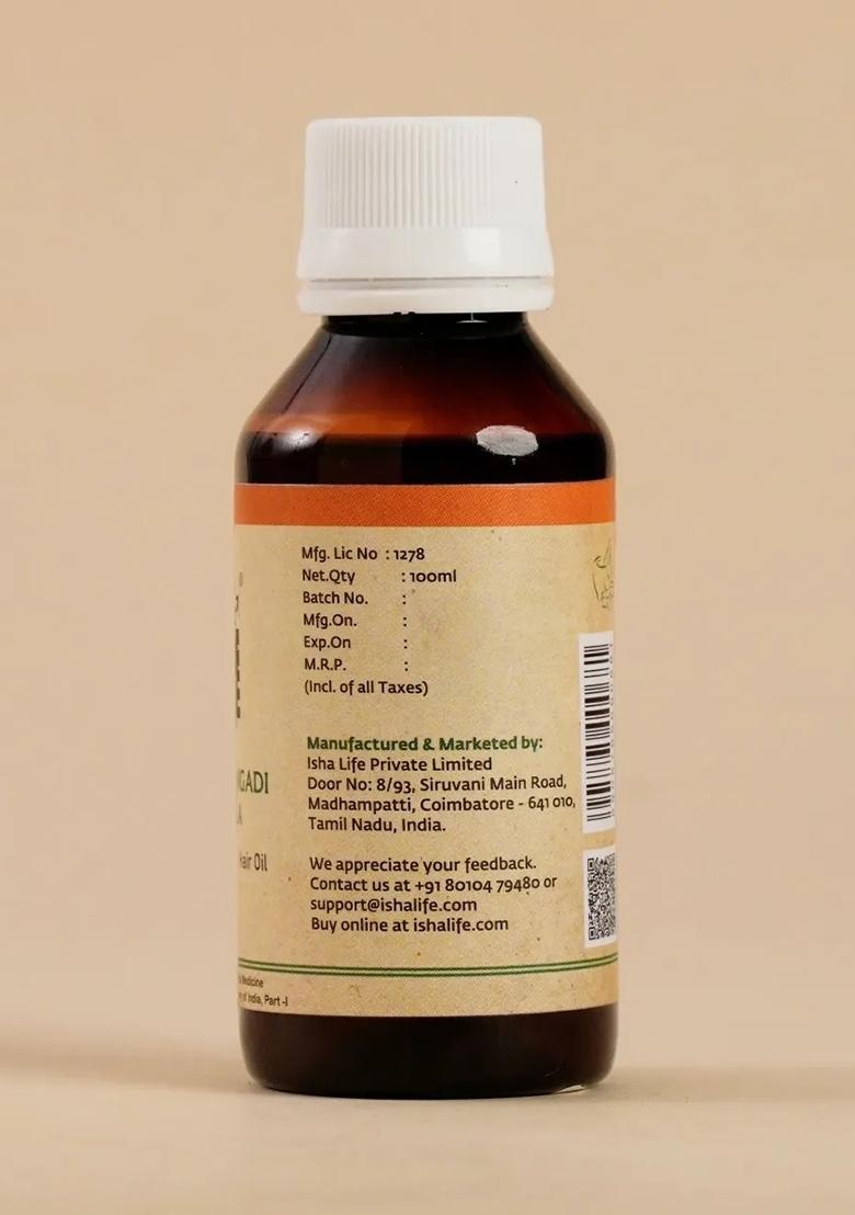 ISHALIFE Nilibhrngadi Taila, Hair Oil (100 ml). Herbal hair oil.