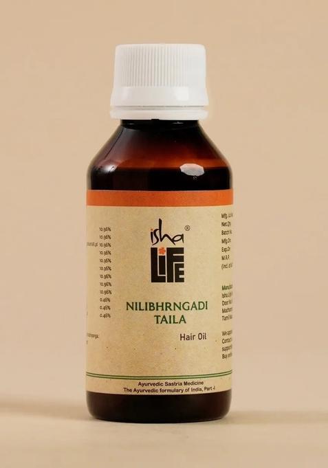 ISHALIFE Nilibhrngadi Taila, Hair Oil (100 ml). Herbal hair oil.