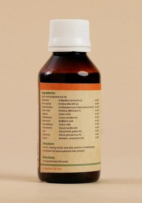 ISHALIFE Nilibhrngadi Taila, Hair Oil (100 ml). Herbal hair oil.