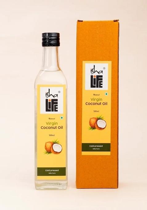 ISHALIFE Virgin coconut oil, Traditionally cold-pressed, No additives and preservatives (500ml)