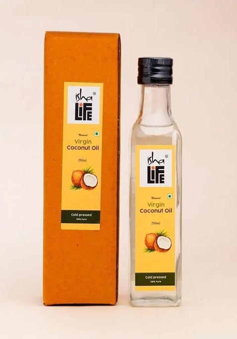 ISHALIFE Virgin coconut oil, Traditionally cold-pressed, No additives and preservatives (250ml)