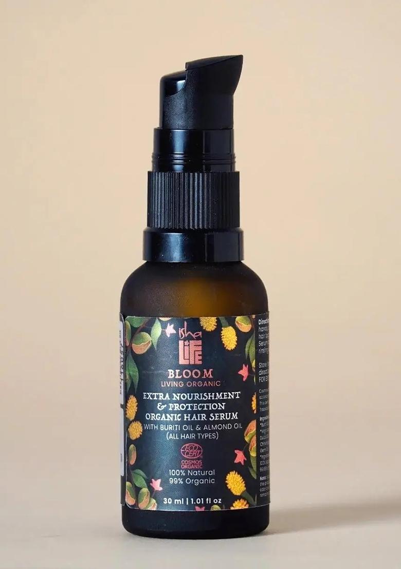 ISHALIFE Extra Nourishment & Protection Organic Hair Serum With Buriti Oil & Almond Oil (All Hair Types)